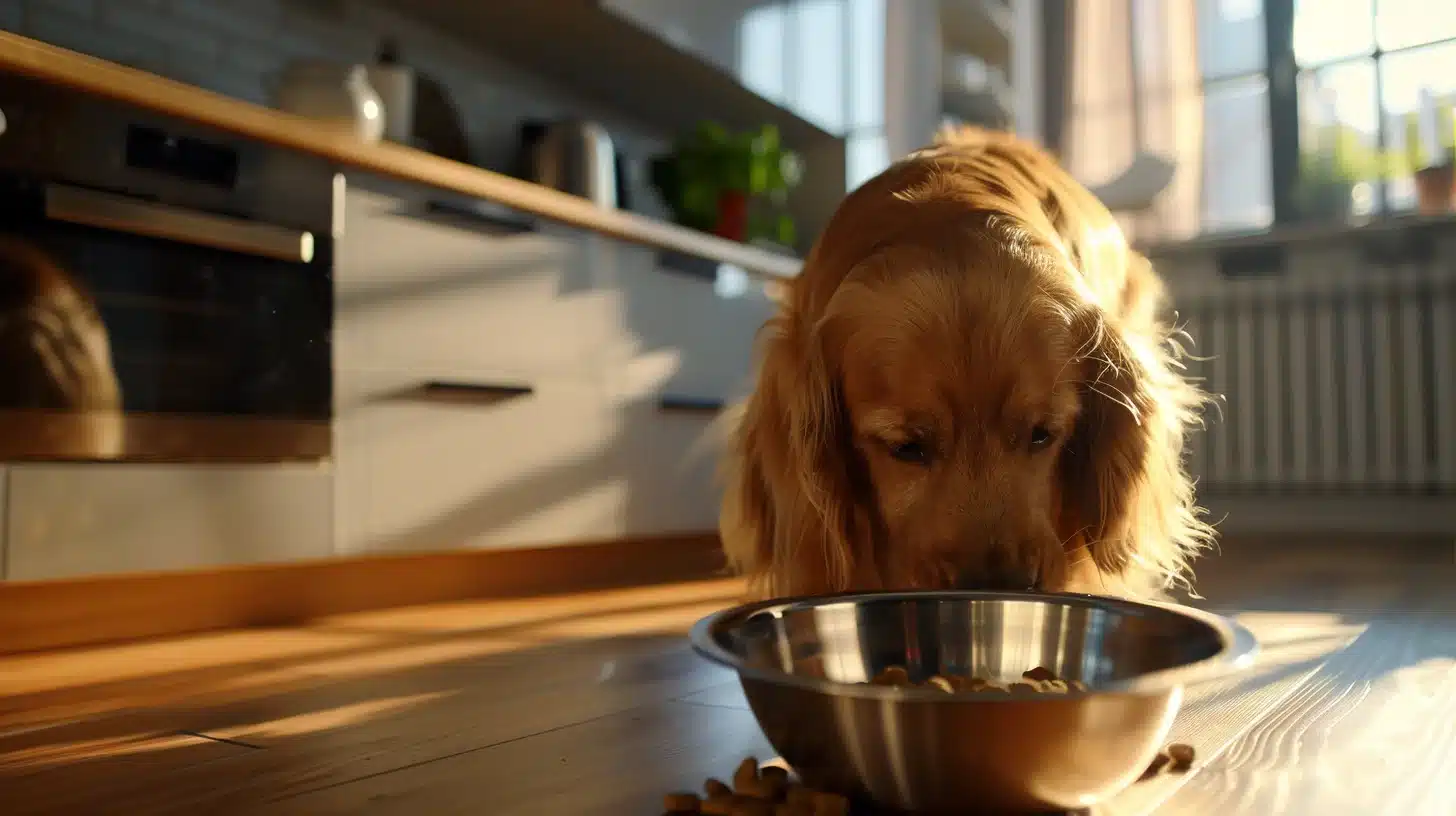 chiens se nourrir