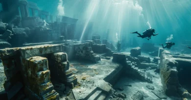 cité engloutie dans la mer Égée