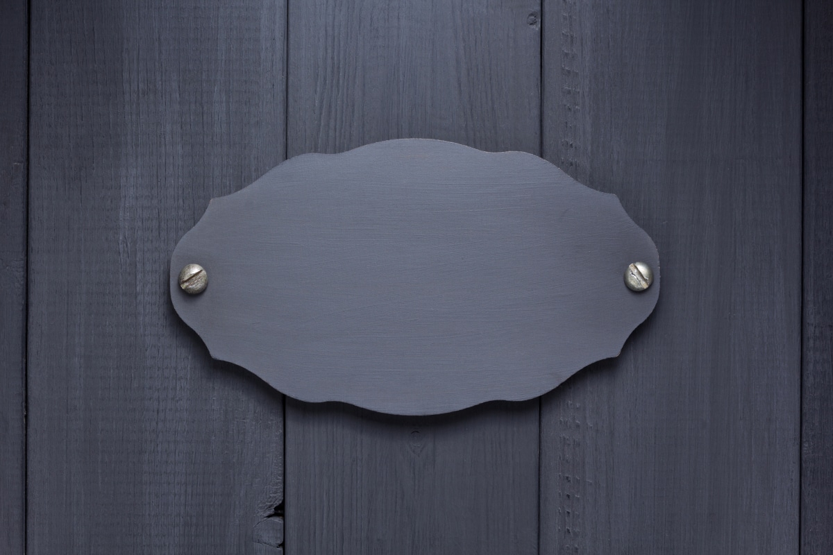Plaque professionnelle