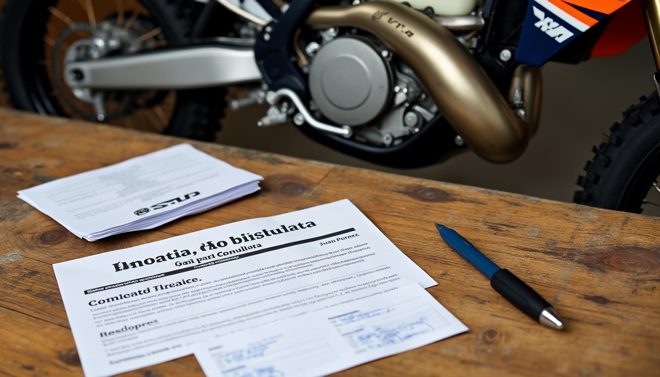 découvrez notre guide pratique sur l'acte de vente d'un véhicule tout-terrain moto. apprenez les étapes essentielles pour sécuriser votre transaction, les documents nécessaires et les astuces pour protéger vos intérêts en tant que particulier.