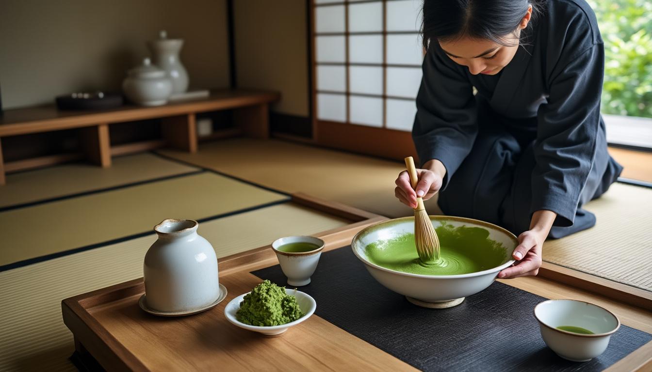 découvrez le guide ultime pour préparer le thé vert japonais en poudre. apprenez les meilleures techniques, astuces et conseils pour savourer cette boisson riche en antioxydants et pleine de bienfaits pour la santé. parfait pour les amateurs de thé et les novices qui souhaitent explorer l'art de la cérémonie du thé japonais.