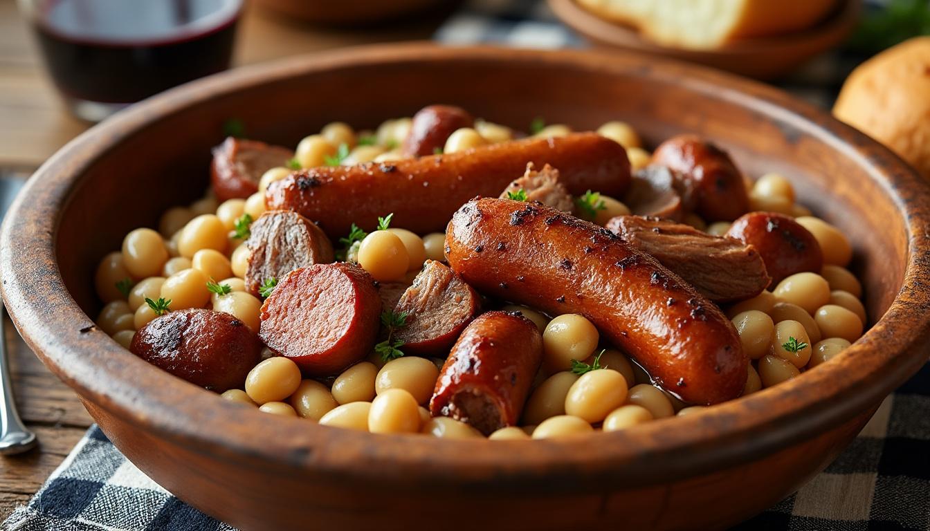 découvrez la recette du cassoulet au companion, un plat traditionnel français qui réunit les saveurs authentiques et la convivialité. parfait pour partager en famille, ce plat réconfortant ravira les papilles de tous. suivez nos conseils pour réaliser cette spécialité en toute simplicité.
