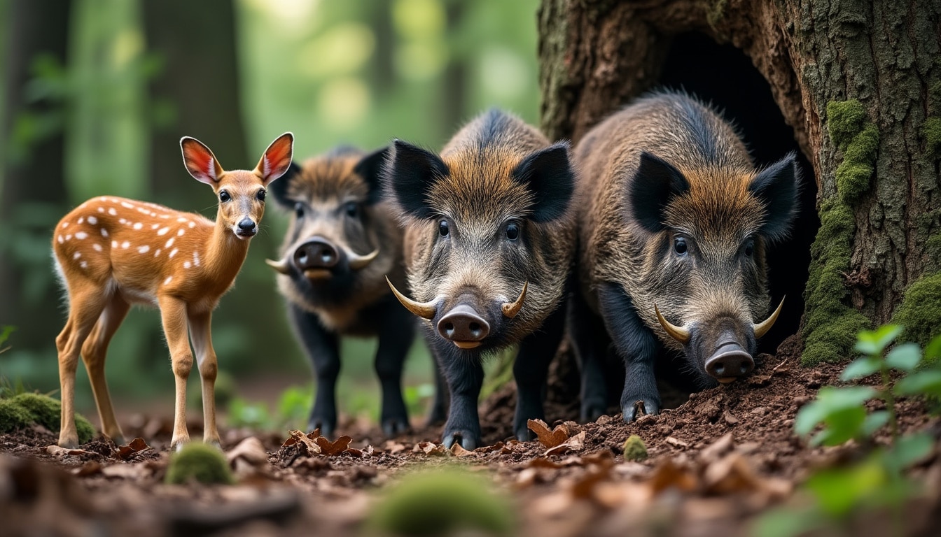 explorez la diversité des espèces vivant dans un parc de chasse au sanglier. découvrez les caractéristiques uniques de chaque animal et vivez une expérience immersive en pleine nature.
