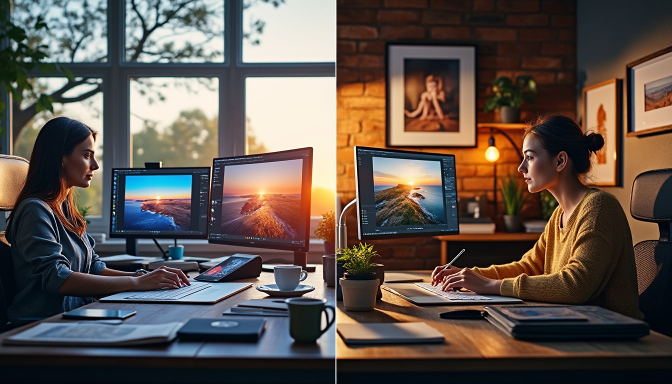 découvrez les différences clés entre photoshop et lightroom pour choisir le logiciel le mieux adapté à vos besoins en retouche photo. guide complet pour photographes débutants et confirmés.