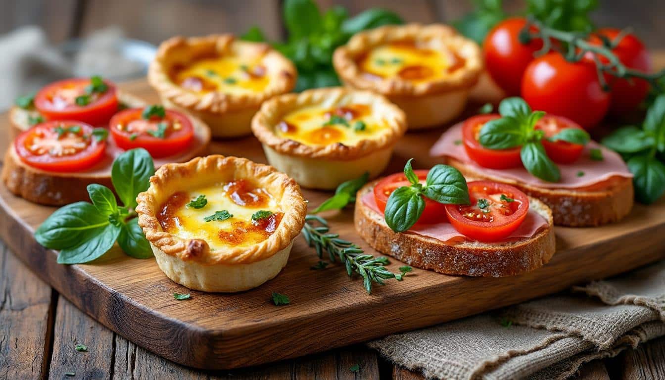 découvrez les meilleures recettes pour composer un assortiment de bouchées apéritives gourmandes, originales et faciles à préparer, afin de réussir tous vos apéros entre amis ou en famille.