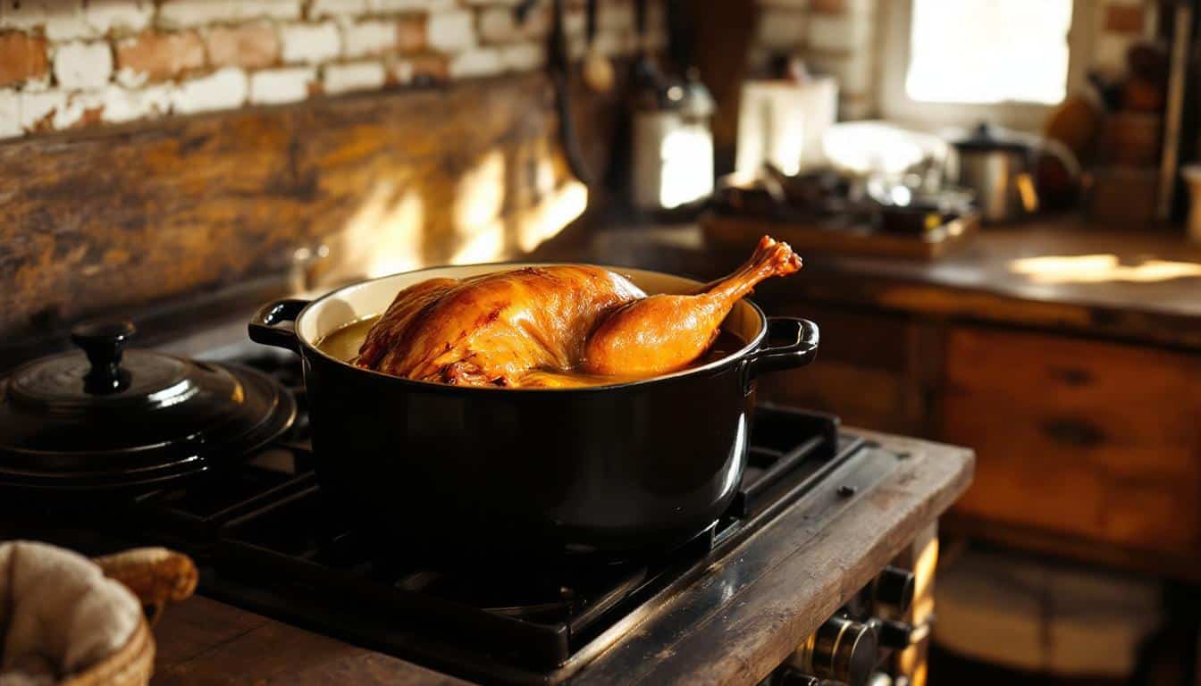 découvrez notre recette traditionnelle de canard confit accompagné d'une délicieuse sauce au foie gras, un incontournable de la gastronomie française pour régaler vos papilles.