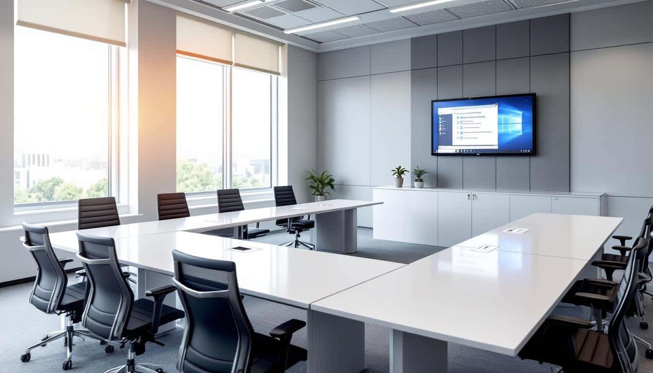 découvrez nos tables de réunion professionnelles idéales pour vos séminaires, alliant confort et fonctionnalité pour des sessions productives et agréables.