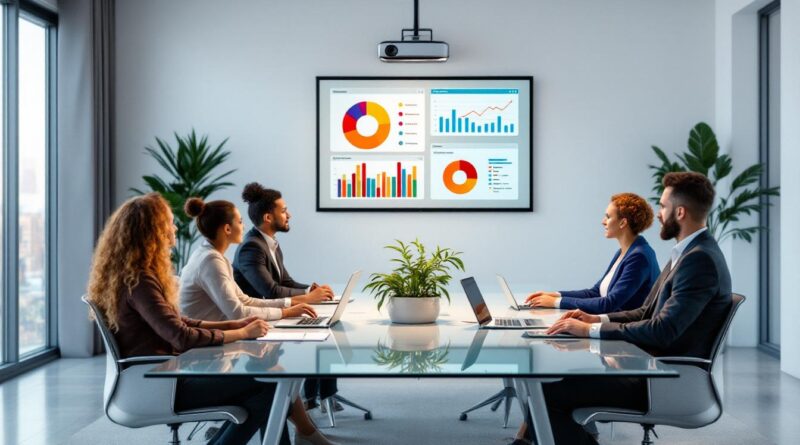 découvrez comment innover vos présentations grâce à un vidéoprojecteur bureautique à focale courte, alliant qualité d'image et praticité pour un rendu professionnel.