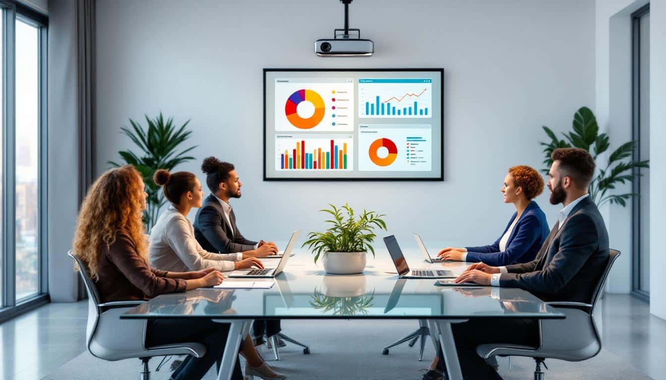 découvrez comment innover vos présentations grâce à un vidéoprojecteur bureautique à focale courte, alliant qualité d'image et praticité pour un rendu professionnel.