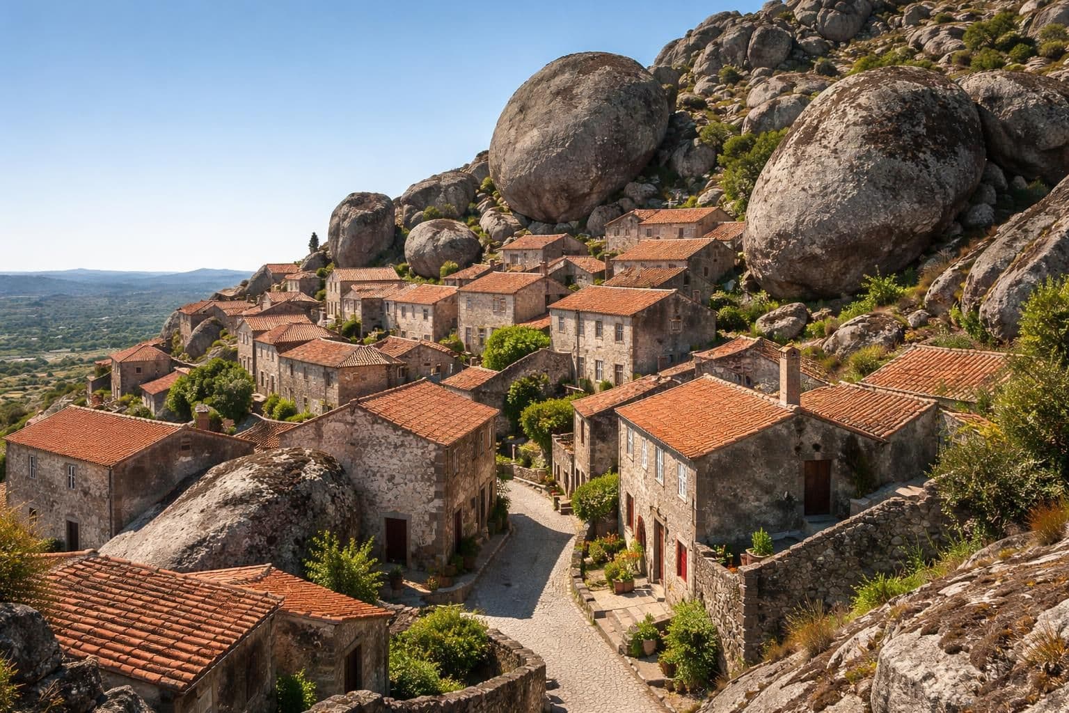 découvrez le village unique de monsanto, niché parmi les rochers, et plongez dans son charme pittoresque et son histoire fascinante.