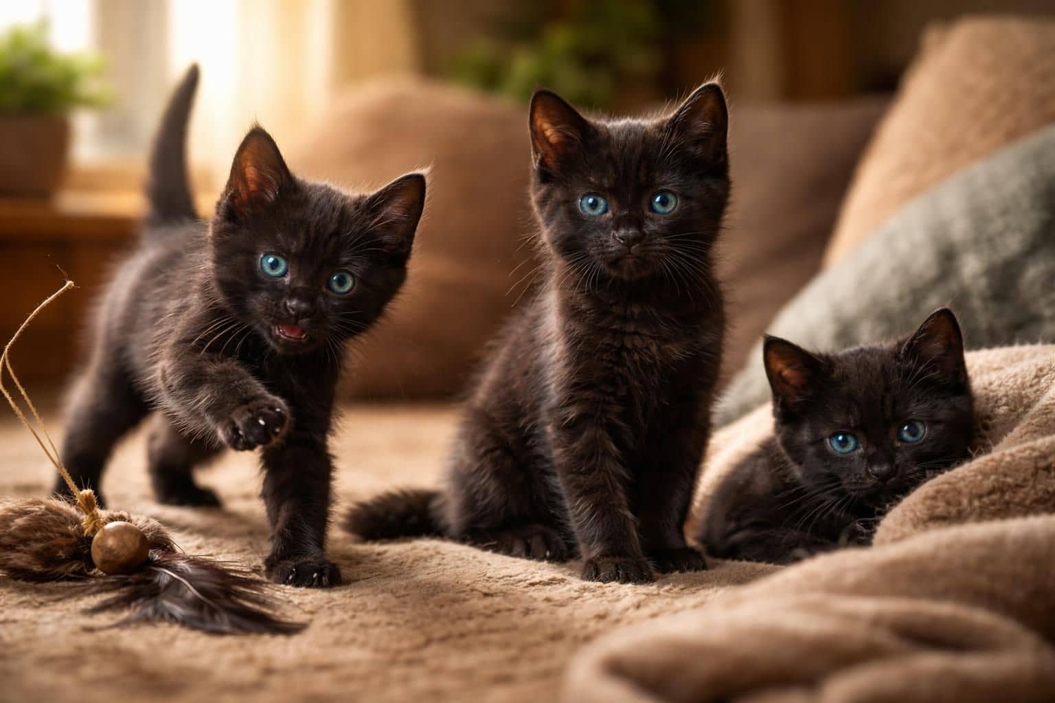 découvrez les traits uniques et fascinants des chatons noirs aux yeux bleus, révélant leur personnalité attachante et mystérieuse.