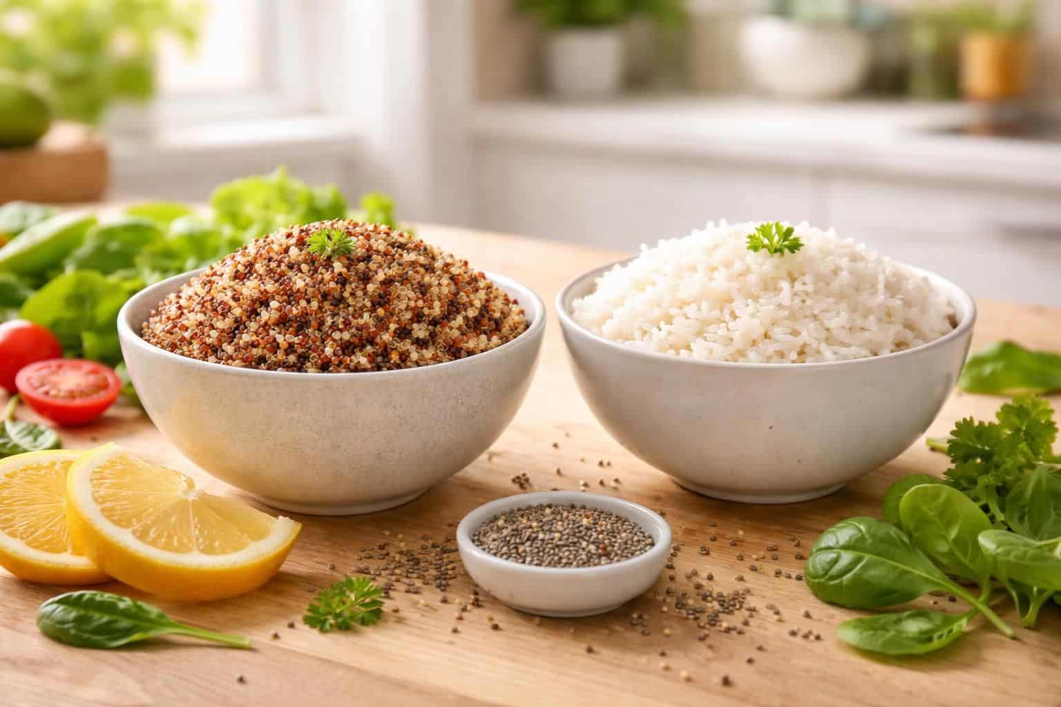 découvrez les avantages nutritionnels du quinoa et du riz pour faire le meilleur choix pour votre santé. comparez leurs bienfaits, calories et effets sur le bien-être.