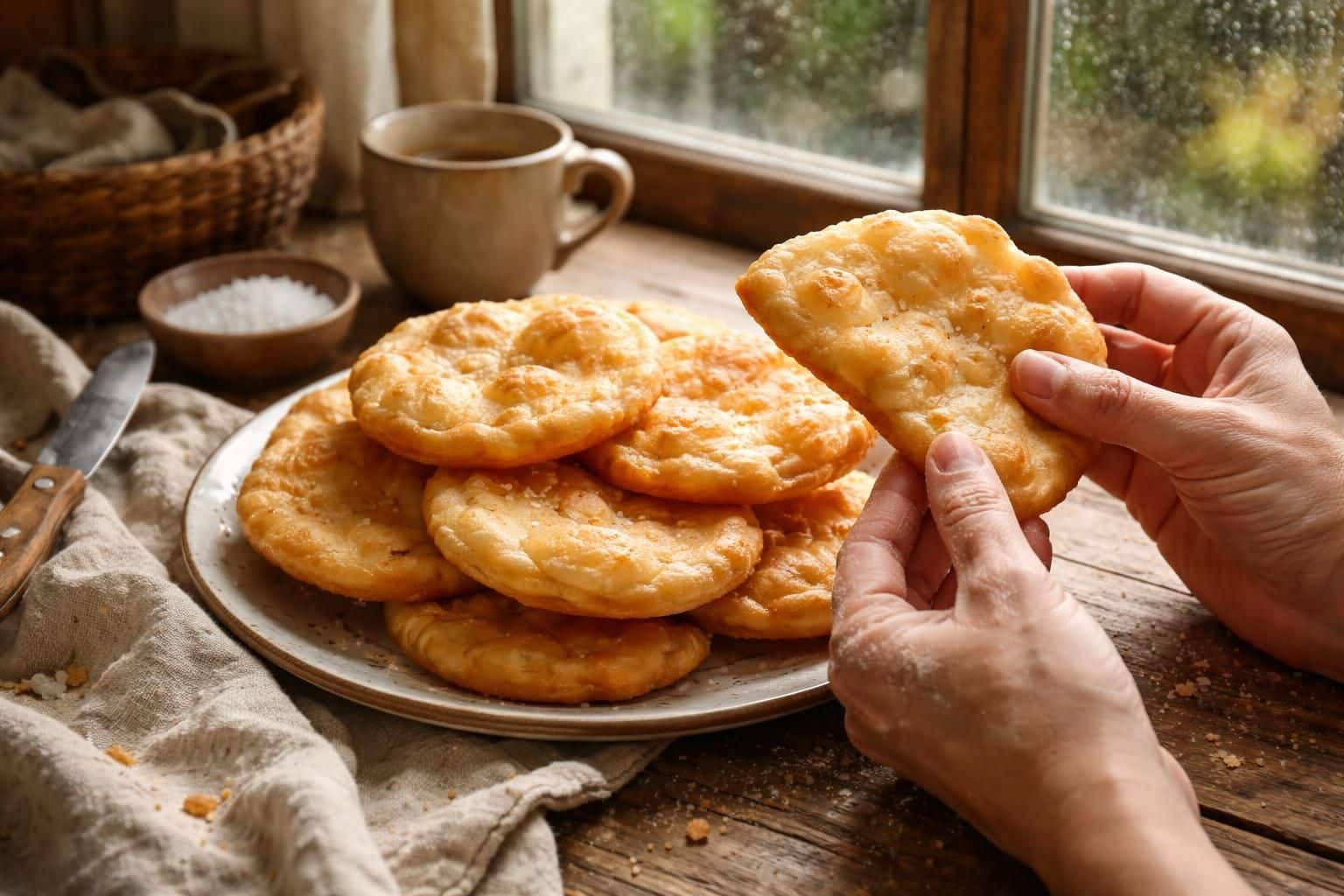 découvrez une recette simple et réconfortante de torta frita, idéale pour savourer les jours de pluie avec douceur et gourmandise.