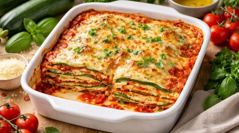 découvrez notre recette de lasagne de courgettes végétarienne, une préparation saine et gourmande parfaite pour un repas équilibré et savoureux.