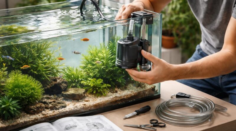 découvrez les astuces essentielles pour installer facilement une pompe dans votre aquarium et assurer un environnement sain à vos poissons.